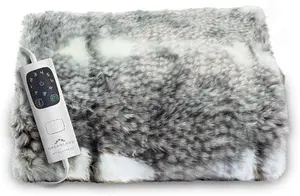 Dreamland Fallow Deer Faux Fur Heated Throw