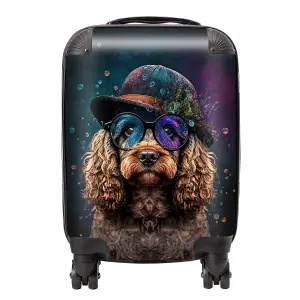 Cockapoo Dog Face Splashart Suitcase - Mini Cabin