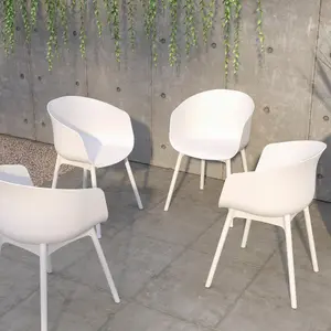 York xl Dining Chair in White, 2 pieces