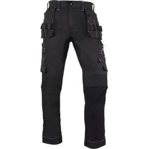 Dickies Universal Flex Slim Fit Work Trousers Black - 38R