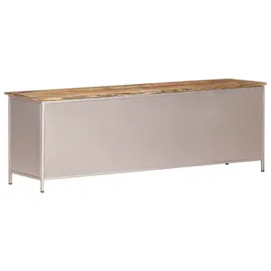 Berkfield TV Cabinet 120x30x40 cm Rough Mango Wood