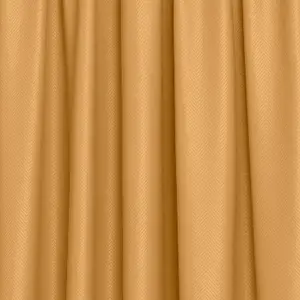 Homescapes Mustard Yellow Herringbone Chevron Blackout Curtains Pencil Pleat, 46x72"