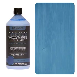 Littlefair's - Indoor Wood Stain - Beach Hut Blue - 1 LTR