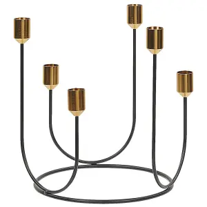 Candle Holder PANAY Metal Black