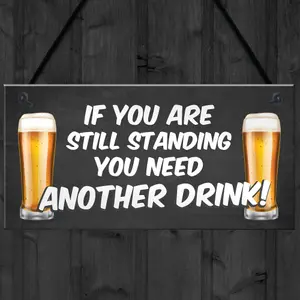 Funny Humour Home Bar Sign Hanging Man Cave Sign Joke Pub Garden Sign Gift