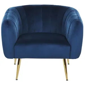 Armchair LACONIA Velvet Dark Blue