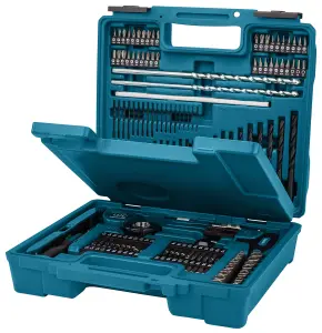 Makita E-06270 212PC Drill Bit Maintenance Set Wood Stone Metal Holesaw Flat Bit