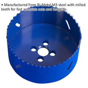 92mm HSS Hole Saw Blade - Milled Teeth - Bi-Metal M3 Steel Long Lasting Drill