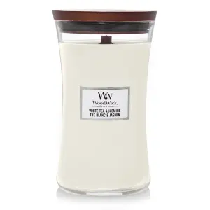 WoodWick Candle White Tea Jasmine Large Hourglass