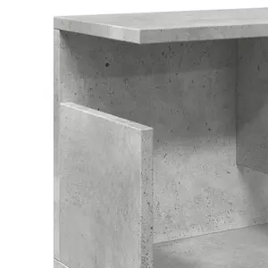 17 Stories Wall Cabinet 100X20x30 Cm Engineered Wood Concrete Grey