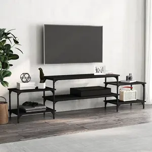 Berkfield TV Cabinet Black 197x35x52 cm Engineered Wood