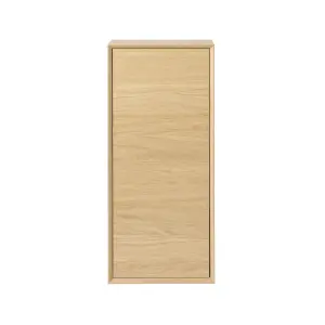 GoodHome Avela Matt Brown Oak effect Wall cabinet (W)1200mm (H)900mm