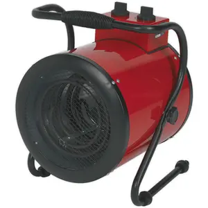 5000W Industrial Electric Fan Heater - 2 Heat Settings - Thermostat Control