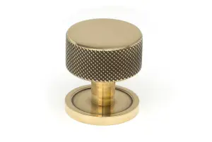 From The Anvil Aged Brass Brompton Cabinet Knob - 32mm (Plain)