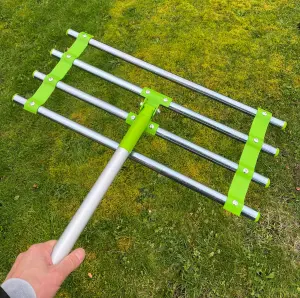 Garden Lawn Levelling Rake with Long Handle