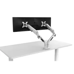 Ergonomic Dual Twin Monitor Desk Mount for 17-32" Screens