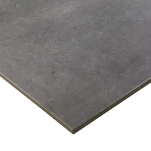 Colours Structured Grey Matt Concrete effect Textured Porcelain Indoor Wall & floor Tile, Pack of 6, (L)600mm (W)300mm