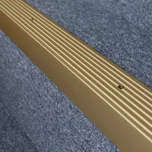 Anodised aluminium anti non slip stair edge nosing trim 900mm x 65mm x 42mm a32 gold