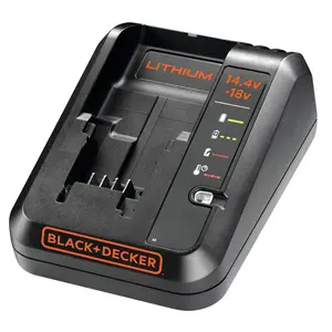 Black+Decker 14.4V-18V POWERCONNECT 1A Li-ion Fast Battery charger - BDC1A-GB