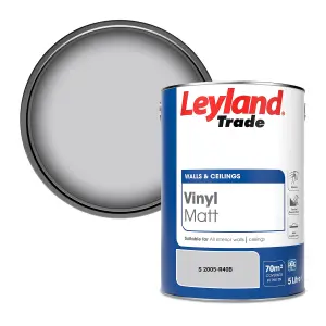 Leyland Trade Vinyl Matt Walls & Ceilings Emulsion Paint (S 2005-R40B) 5L