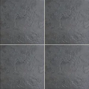 Colours Cirque Black Matt Stone effect Ceramic Indoor Floor Tile, Pack of 9, (L)333mm (W)333mm