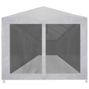 Berkfield Party Tent with 10 Mesh Sidewalls 12x3 m