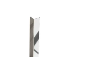 ILCOM decorative profile L 20mm x 2700mm x 0.6mm Silver Polished Stainless Steel