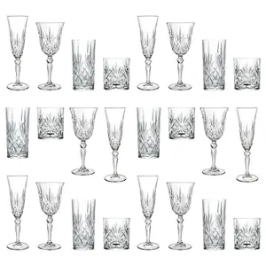 RCR Crystal Melodia Glassware Set - 24pc