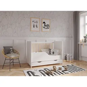 Ignatius Cot Bed White/Pine