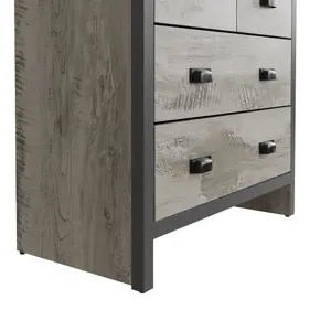 GFW Boston 2+2 Drawer Chest Grey