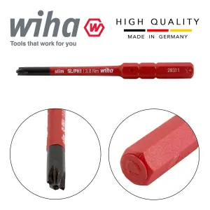 Wiha Slimbit Screwdriver Plusminus Phillips SL PH1 1000v VDE Electrician 34587