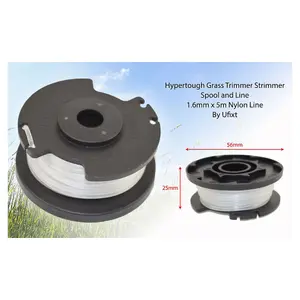 Hyper Tough Grass Strimmer Trimmer Spool and Line 1.6mm x 5m by Ufixt