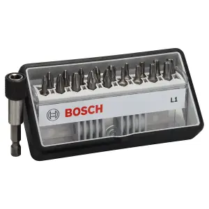 Bosch Professional 18+1-Piece Robust Line Screwdriver Bit Set L - Extra Hard 25mm