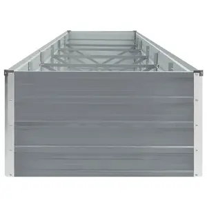 Berkfield Garden Raised Bed Galvanised Steel 480x80x45 cm Grey