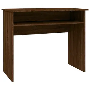 Berkfield Desk Brown Oak 90x50x74 cm Engineered Wood