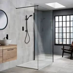 Triton Matt Black Thermostatic Electric Shower, 9kW