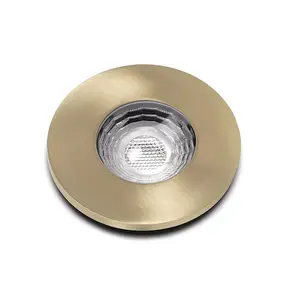 10 PACK - Brushed Brass GU10  Fire Rated Downlight - IP65 - SE Home