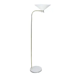 GoodHome Apennin Modern Matt Cream Floor light