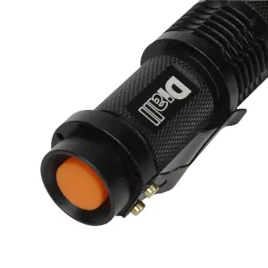 Diall Black 70lm LED Battery-powered Torch