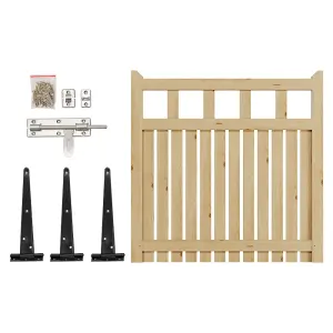 120x120cm Outdoor Garden Wooden Gate Pedestrian Gate Fence Door