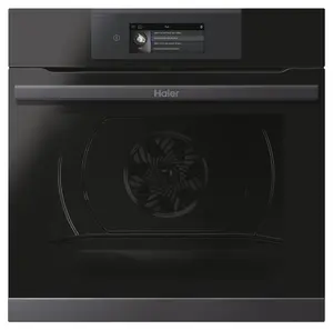 Haier Series 4 HWO60SM5T5BH Built-in Single Pyrolytic Oven - Gloss black