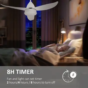 Reversible Ceiling Fan With Light