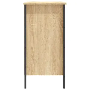 Berkfield Shoe Cabinet Sonoma Oak 100x35x70 cm Engineered Wood