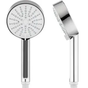 Mira Showers Beat 110mm Shower Head Chrome 4 Mode Handset + Smooth Hose 1.25m