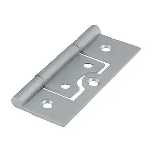 TIMCO Plain Bearing Flush Brass Hinges Satin Chrome - 75 x 50