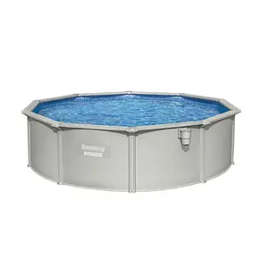 Bestway Hydrium 15ft x 48in Pool Set Above Ground Swimming Pool with Sand Filter Pump