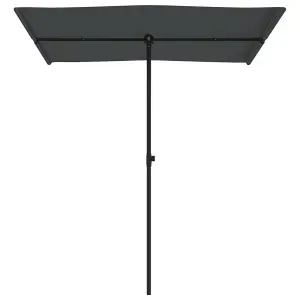 Berkfield Outdoor Parasol with Aluminium Pole 180x130 cm Anthracite