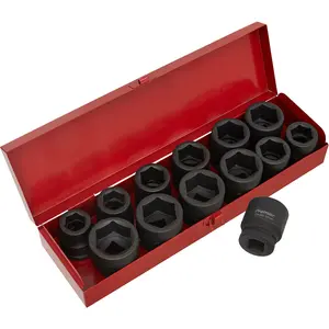 Premium 13 Piece Impact Socket Set - 3/4" Drive for Professional & DIY Use