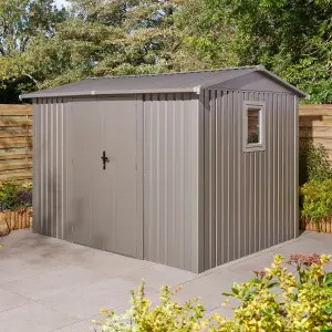 Rowlinson Brentvale 10x8 Premium Apex Metal Shed with Assembly