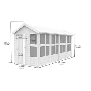 DIY Sheds 16x6 Apex Potting Shed (16ft x 6ft) 16 x 6